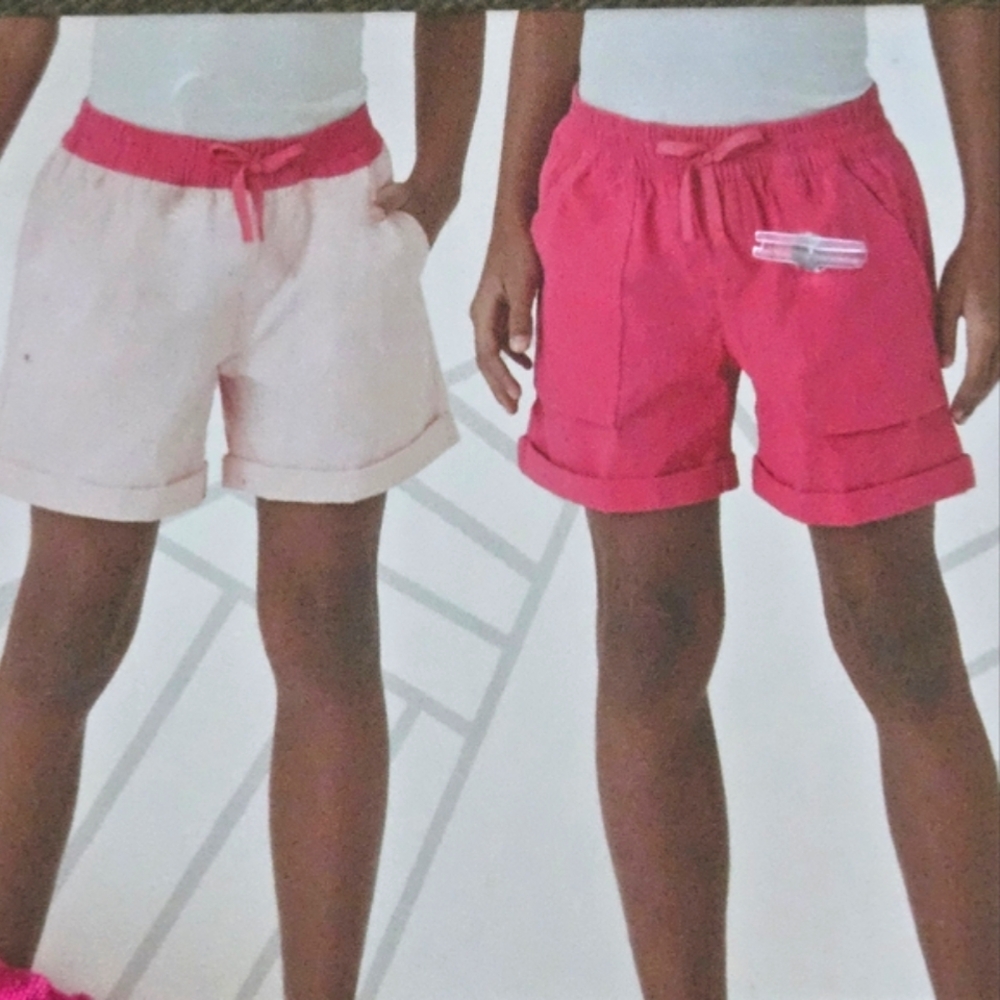Eddie Bauer kids pink 2pc pack shorts quick drying